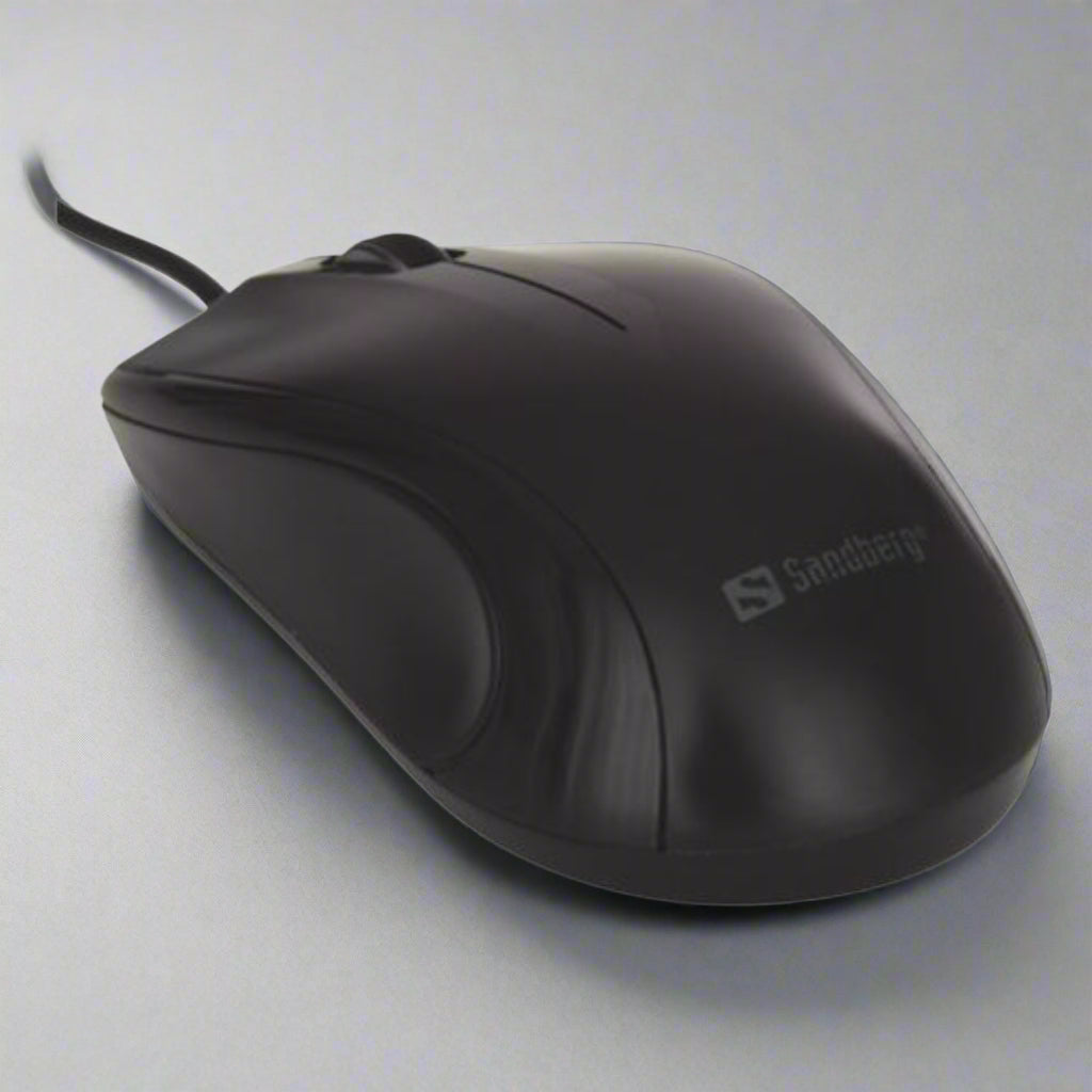 Sandberg (631-01) USB Mouse, 1200 DPI, 3 Buttons, Black, 5 Year Warranty-0