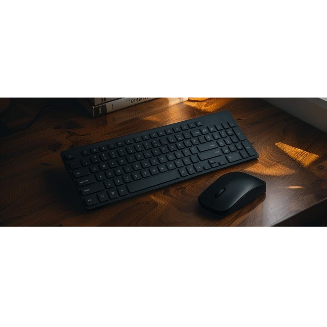 Wireless Keyboard & Mouse Combo – Black