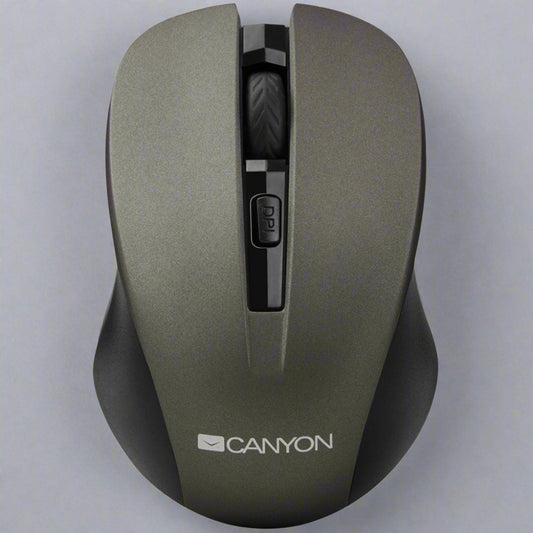 Canyon Comfort Wireless 4 Button Optical Mouse With Switchable DPI in Grey - CNE-CMSW1G-0
