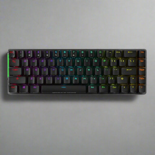Asus ROG FALCHION NX RED Compact 65% Mechanical RGB Gaming Keyboard, Wireless/USB, ROG NX Red Switches, Per-key RGB Lighting, Touch Panel, 450-hour Battery Life-0