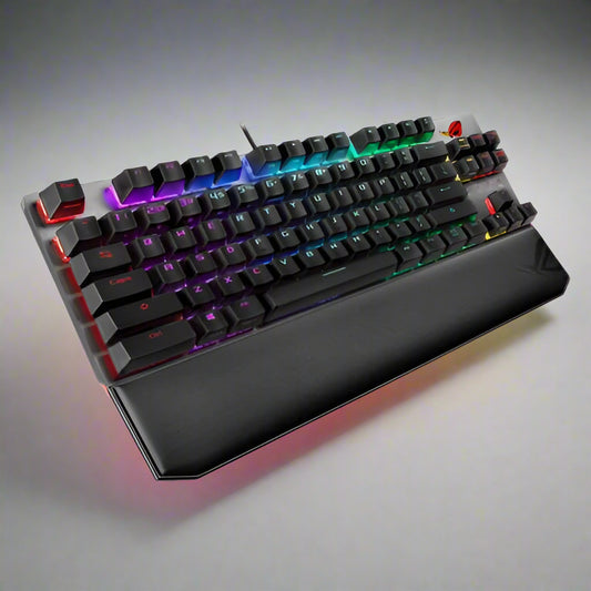 Asus ROG Strix SCOPE NX TKL DELUXE Compact Mechanical RGB Gaming Keyboard, ROG NX Mechanical Switches, Stealth Key, Quick-Toggle, Magnetic Wrist Rest-0
