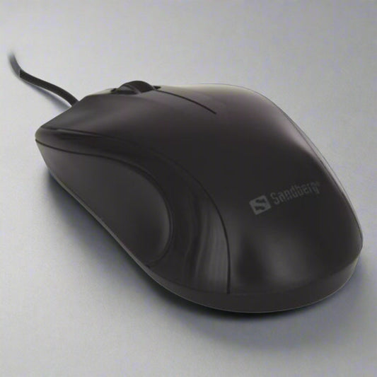 Sandberg (631-01) USB Mouse, 1200 DPI, 3 Buttons, Black, 5 Year Warranty-0